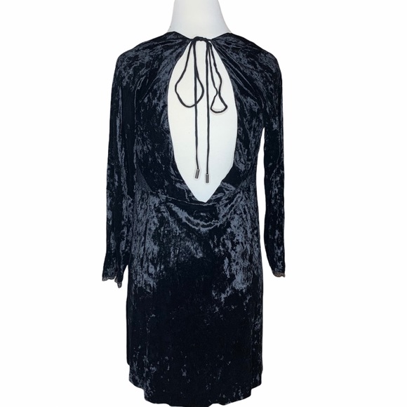 Free people Kay velvet mini in black - Picture 3 of 9